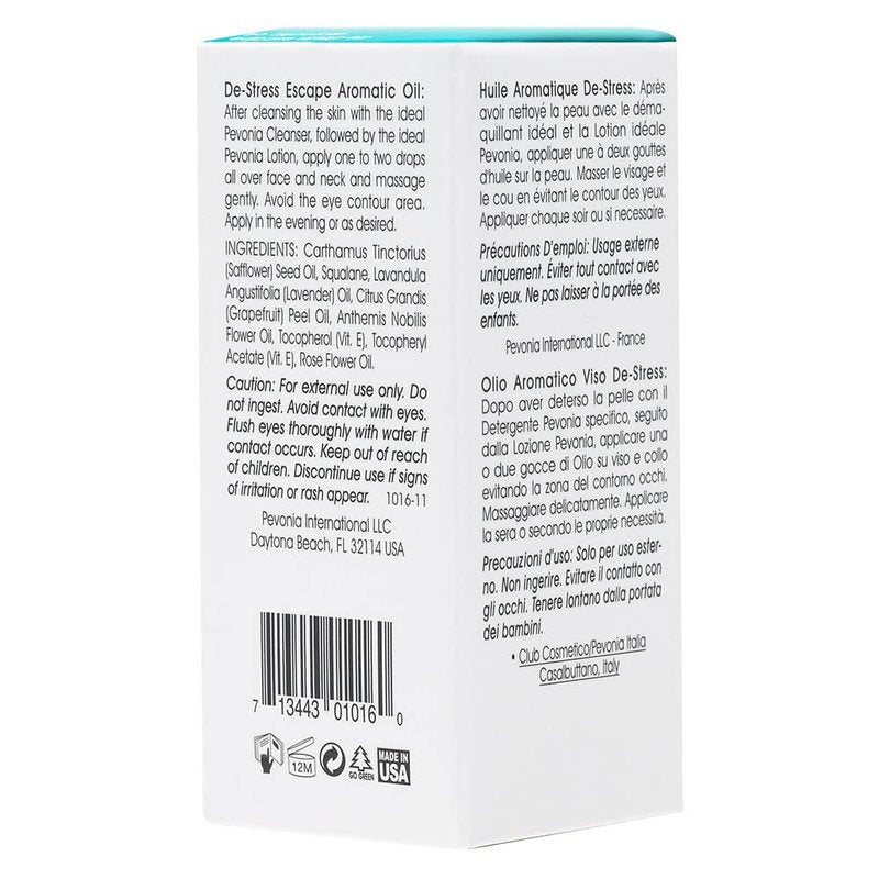 Pevonia De-Stress Escape Aromatic Oil - Relaxing Essential Oil Blend | 0.5 fl. oz.