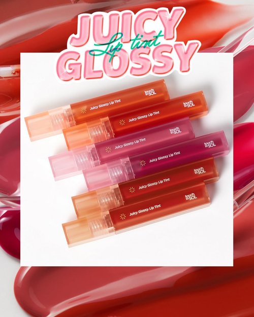 Touch in Sol Vegan Again Juicy Glossy Lip Tint - High Pigmented & Glossy Korean Lip Tint - Shiny Translucent Color - Glowy Hydrated Lips, Moisturizing and Plumping, 0.13 fl.oz. (02 Smile Peach)
