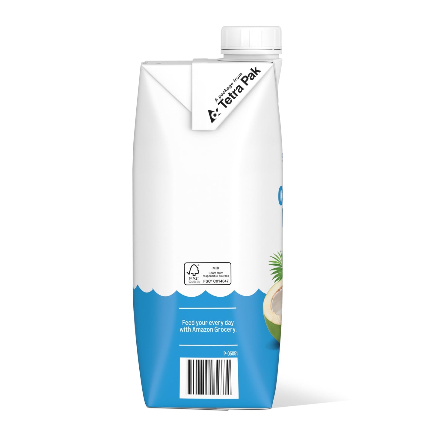 Amazon Grocery, Pure Coconut Water, No Added Sugar, 11.2 Fl Oz, 24 Ct