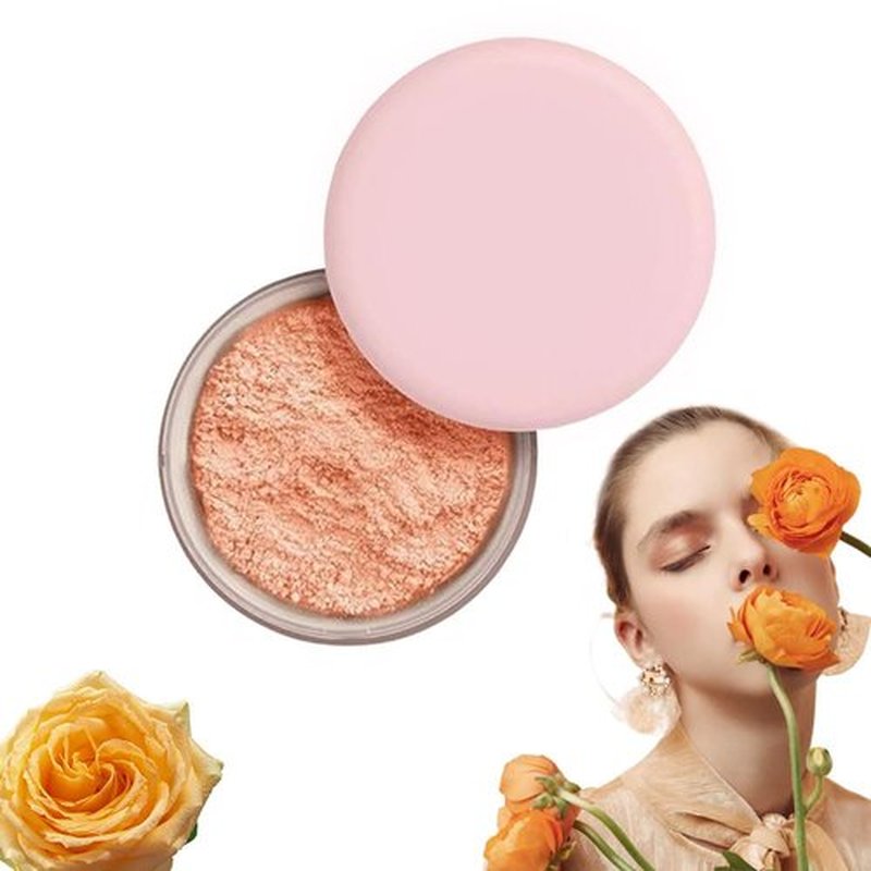 Beauty Setting Powder Beauty Blurring Powder, Setting Powder Pink Powder Loose Setting,Ultimate Blurring Setting Powder, Smooth Pro Blurring Setting Powder for All Skin Tones (Pink, 3)