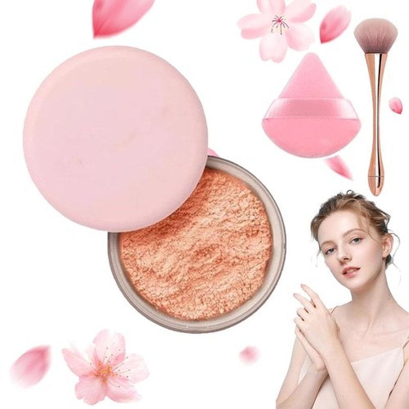 Luminance Milano Pink Powder, Beauty Blurring Setting Powder, Allaur Beauty Pink Setting Powder, Allaur Beauty Blurring Powder Pink for All Skin Tones(02#)