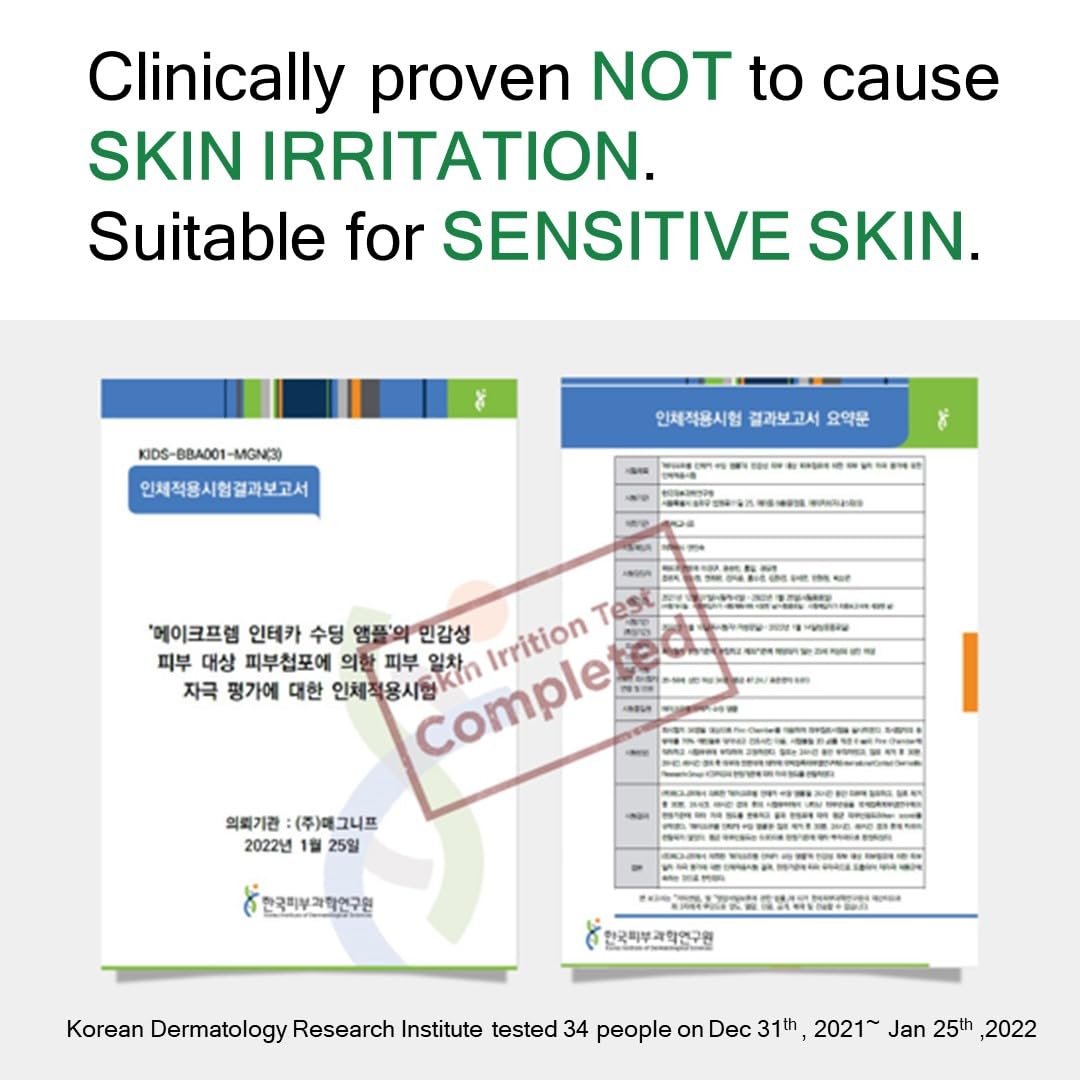 MAKE P:REM INTECA Soothing Ampoule, Intensive Calming and Moisturizing Serum with Advanced CICA, EVE VEGAN, Korean Skin Care, 1.69 Fl Oz, 50ml