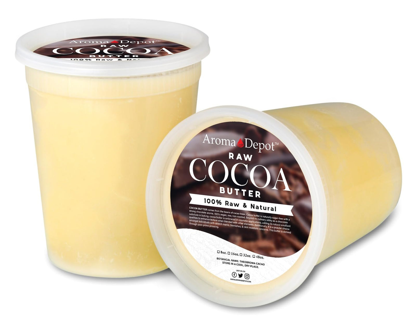 Aroma Depot 8 oz Raw Mango Butter Unrefined 100% Natural Pure Great for Skin, Body, Hair Care. DYI Body Butter, Lotions, Creams Reduces Fine Lines, Wrinkles, used for eczema psoriasis