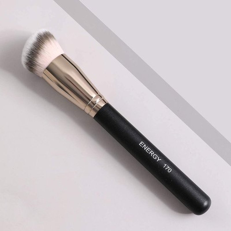 ENERGY Foundation Brush for Liquid Makeup Premium Makeup Brush for Flawless Liquid Cream Foundation Powder Cosmetics Blending Buffing Contouring Vegan Face Brush 170