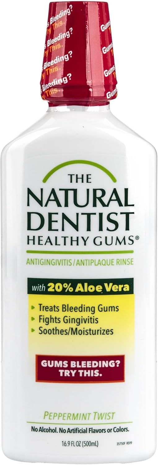 The Natural Dentist Antigingivitis Rinse, Peppermint Twist - 16.9 oz - 2 pk