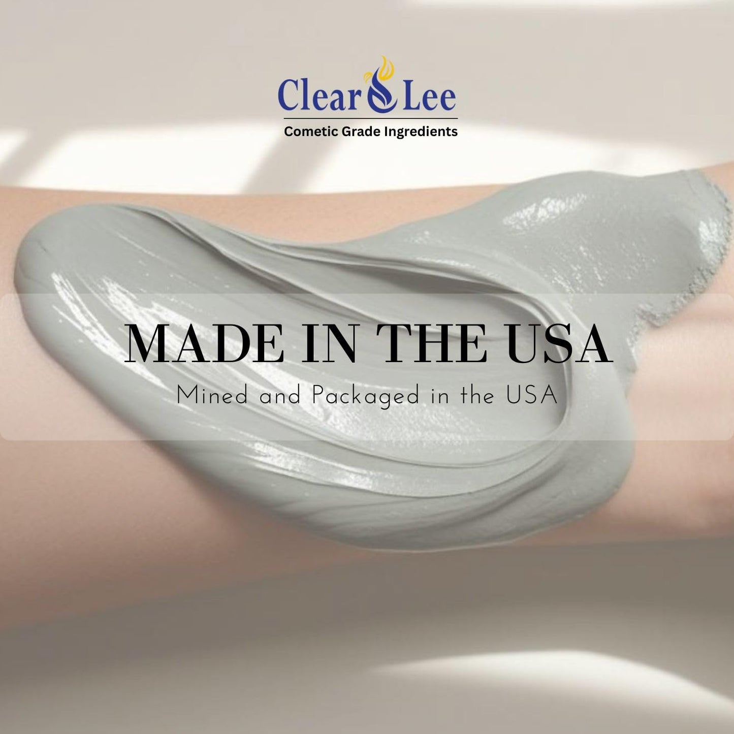 ClearLee Bentonite Clay Cosmetic Grade Powder - 100% Pure Natural Powder - Indian Clay - Great For Skin Detox, Rejuvenation, and More - Heal Damaged Skin - DIY Clay Face Mask (1 LB)