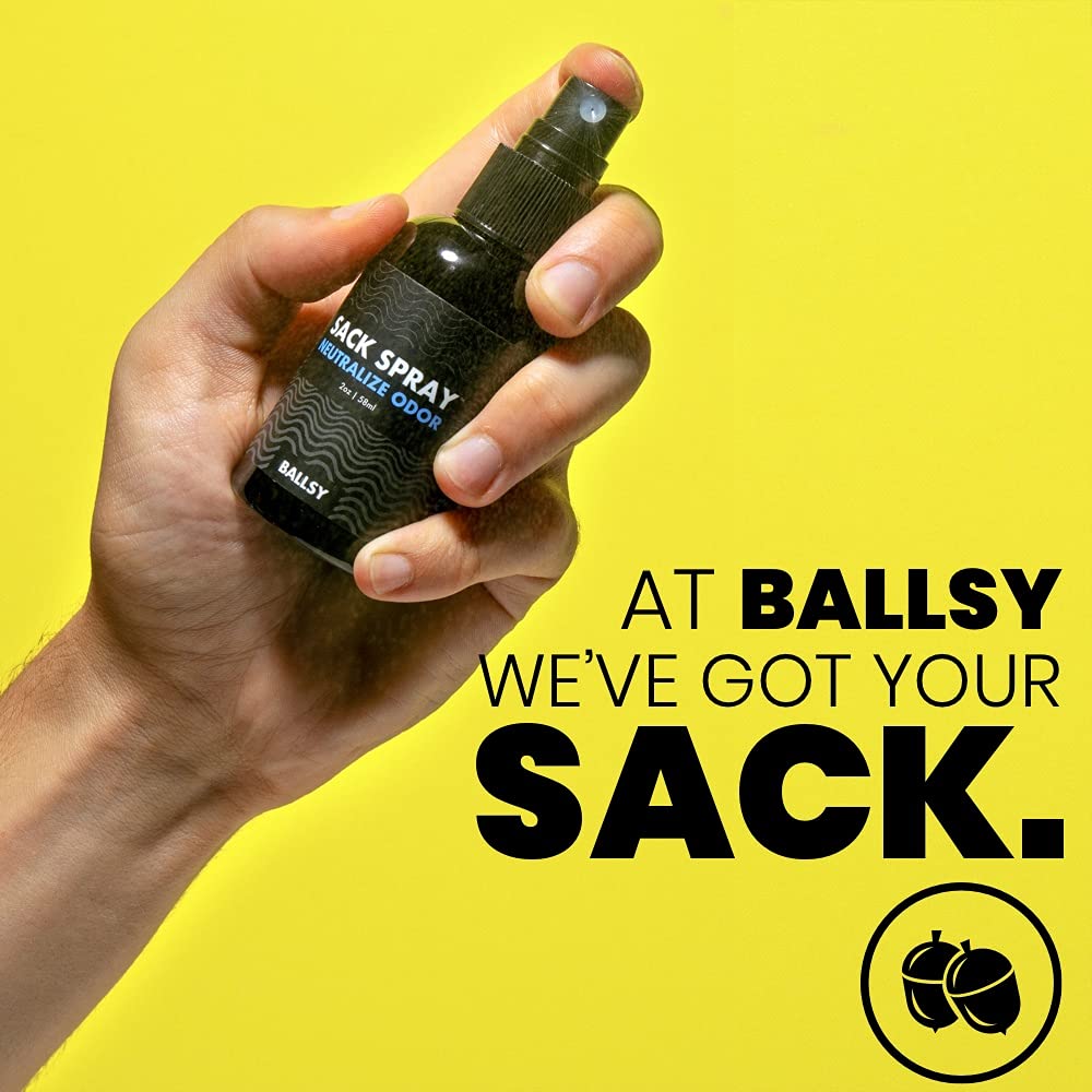 Ballsy Ball Sack Spray, Deodorant Spray for Men, Ball Spray for Men, 2 Oz