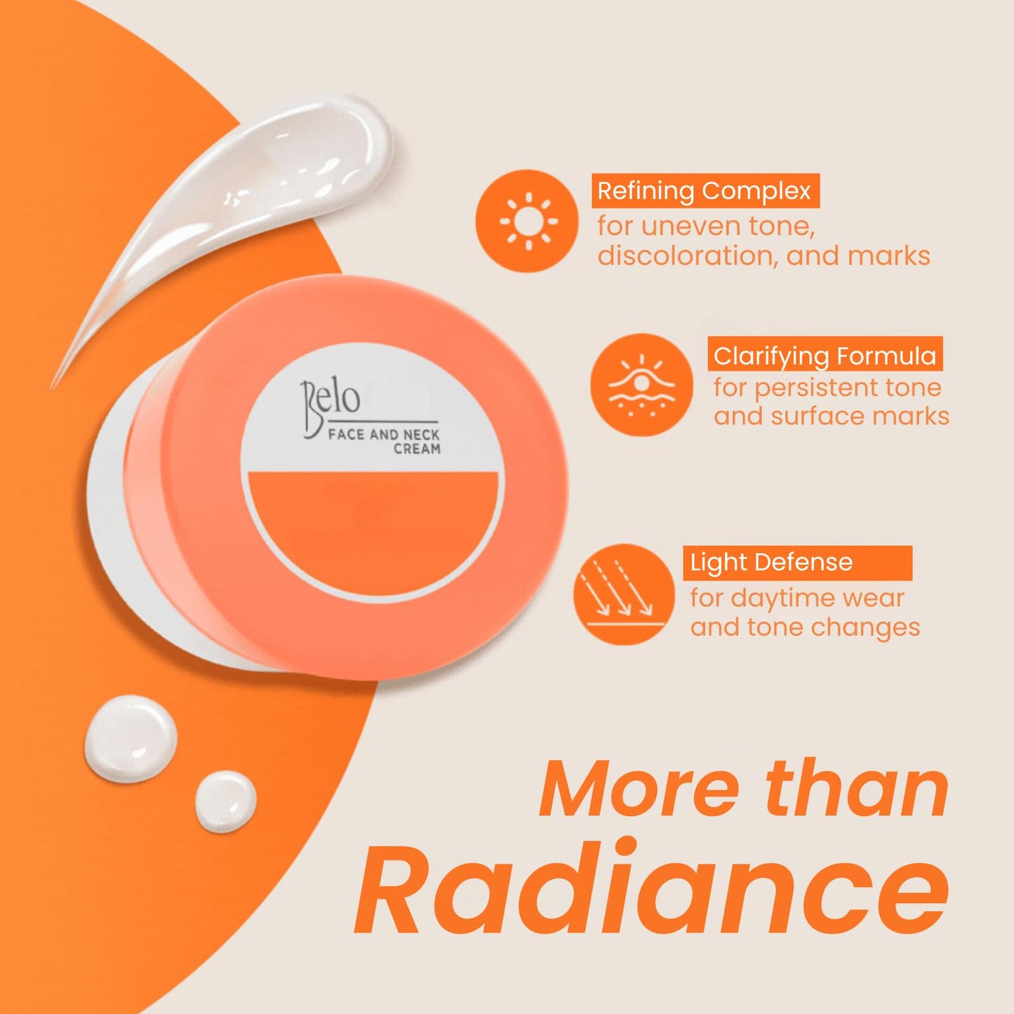 Belo Even Tone Face & Neck Cream – Radiance Boosting Moisturizer for Smoother, Clearer-Looking Skin – 50g