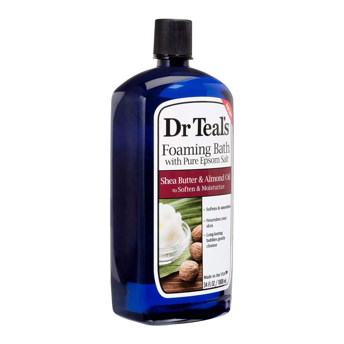 Dr Teal's Foaming Bath Variety Gift Set (2 Pack, 34oz Ea) - Soften & Moisturize Shea Butter & Almond Oil, Nourish & Protect Coconut Oil - Essential Oils Blended with Pure Epsom Salt - At Home Spa Kit
