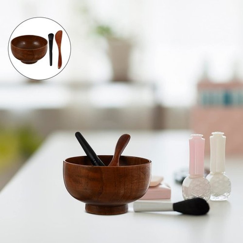 FOMIYES 3 sets Face Mask Mixing Bowl Kit Brush Spatula Practical Facial Mask Tool Skin Care Beauty,Facial Mask Bowl Set
