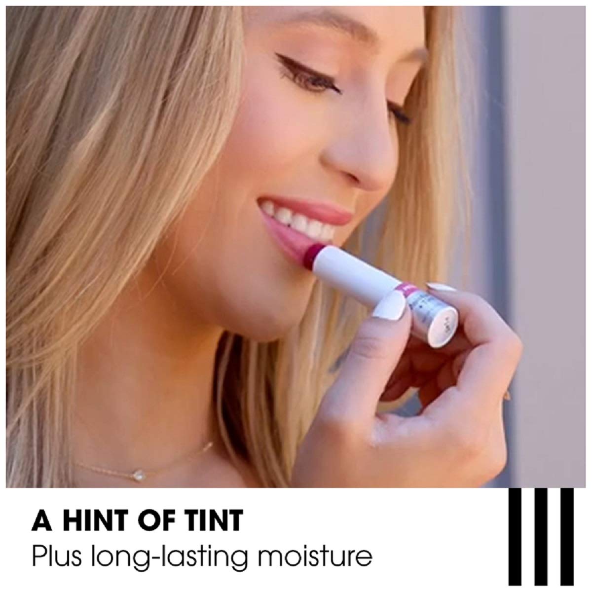ChapStick Total Hydration Moisture + Tint Hello Bordeaux Tinted Lip Balm Tube, Tinted Moisturizer - 0.12 Oz