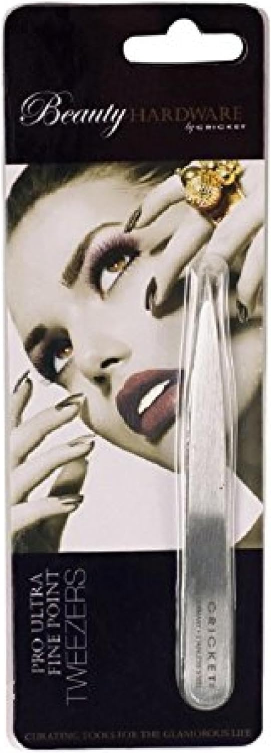 Pro Slant Tweezers - Precision Hair Removal Tool in Durable German Stainless Steel for Eyebrows & Facial Grooming
