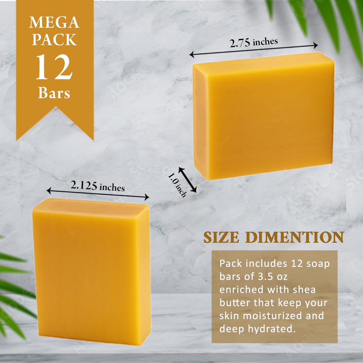Simple Scents Australia Manuka Honey Scented Natural Soap Bars (12 Bars), 3.5oz Moisturizing French Triple Milled Soap Bars Enriched with Shea Butter - Pure Plant Oil Bath & Body Bars