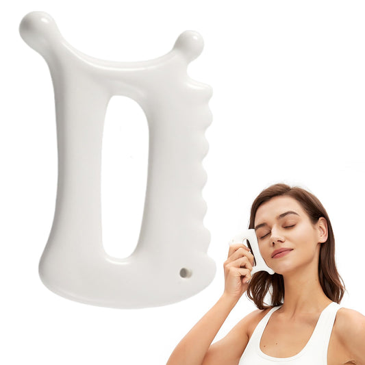 Advanced Ceramic Gua Sha Tool, Body gua sha tool for Women Men, Korean 괄사 Guasha Massage Tool for Fascia Massage and Cellulite；Lymphatic Drainage Tool, Face Sculpting Tool & Acupressure tool