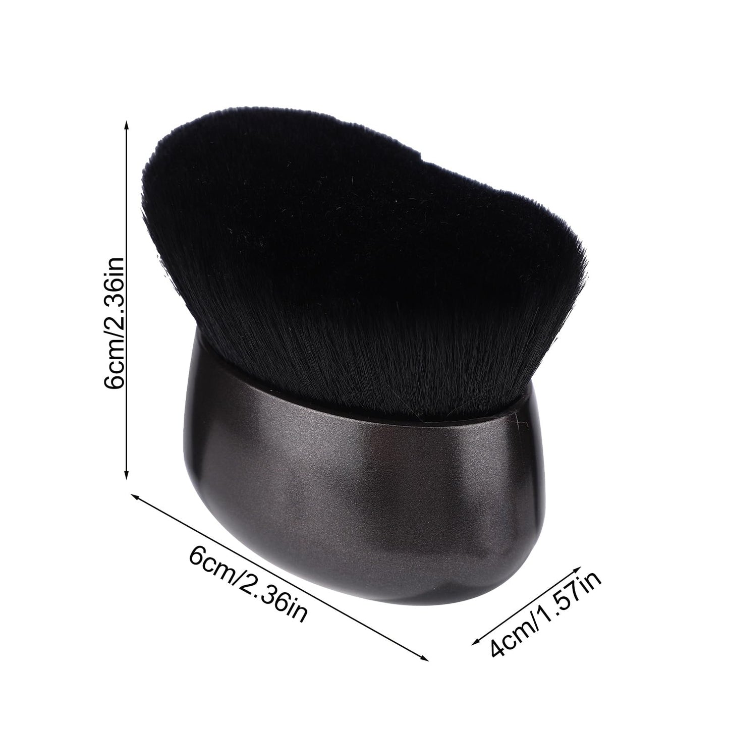 Self Tanning Brush, Ultra Soft Dense Body Makeup Brush Bronzer Blending Applicator Brushes Ideal Makeup Tool for Face & Body Tanning Agent Blush Sunscreen Foundation (Black)