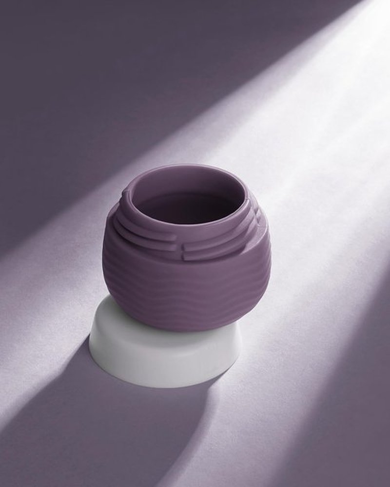 Yinke Travel Containers for Toiletries, Silicone Cream Jars, TSA Approved Travel Size Containers, Leak-proof Travel Essentials/Accessories with Lid for Cosmetic Face Body Cream(4 Pack), Purple