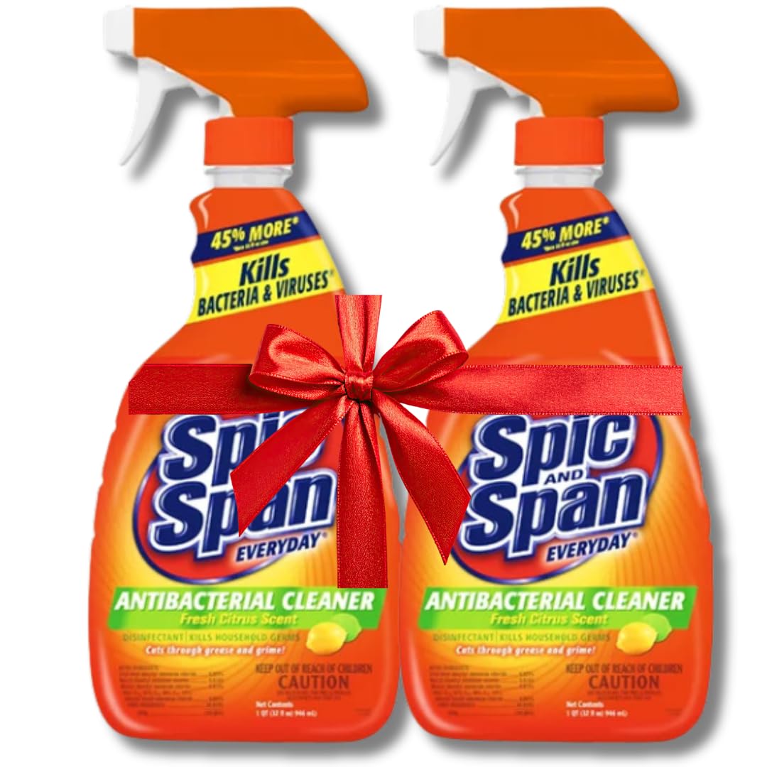 Spic & Span Advanced Clean Multi-Purpose Cleaner Spray, Fresh Citrus Scent, 32 fl oz (Pack of 2)