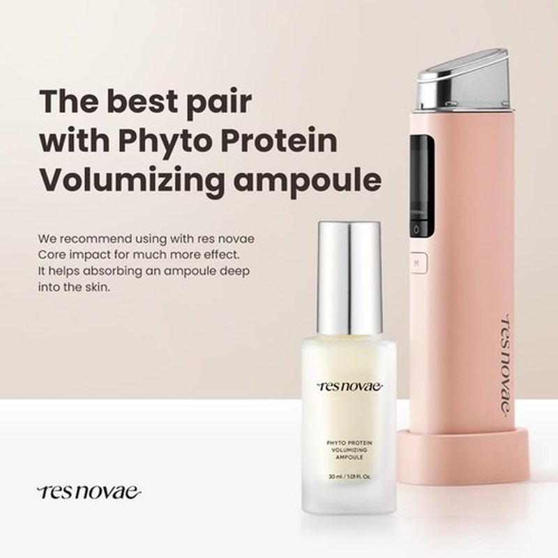 res novae Phyto Protein Volumizing Ampoule 0.5 fl.oz 15ml, Wrinkle care Facial Serum, Lupine Protein, Volufiline, Hexapeptide Fill the Fine Line, Intensive Firmness Care