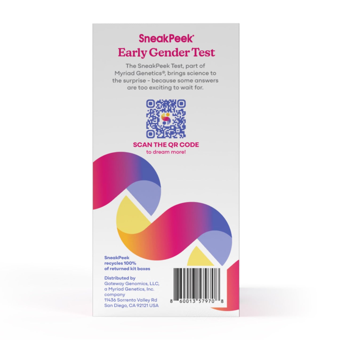 SneakPeek Early Gender Test, Snap Standard, 1 at-Home Test Kit