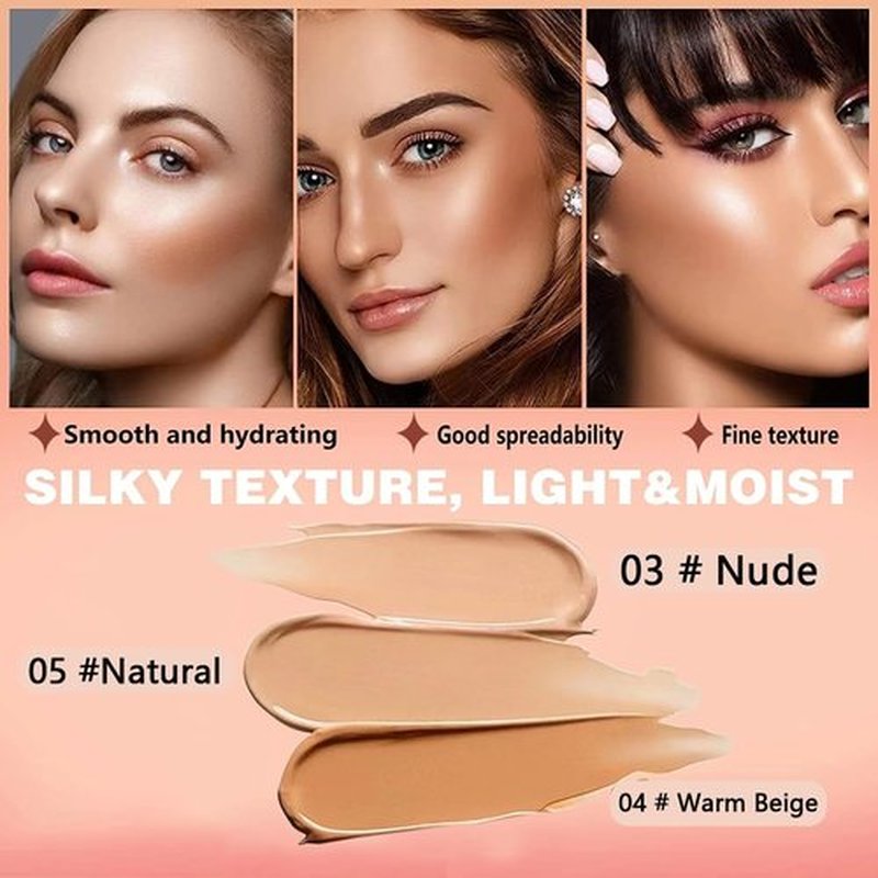 Airbrush Foundation Makeup Spray,Full Coverage Foundation Makeup Waterproof & Moisturizing Natural Matte Finish,Concealer Foundation for Mature Skin for Smooth Radiant Finish Skin (Warm Beige)