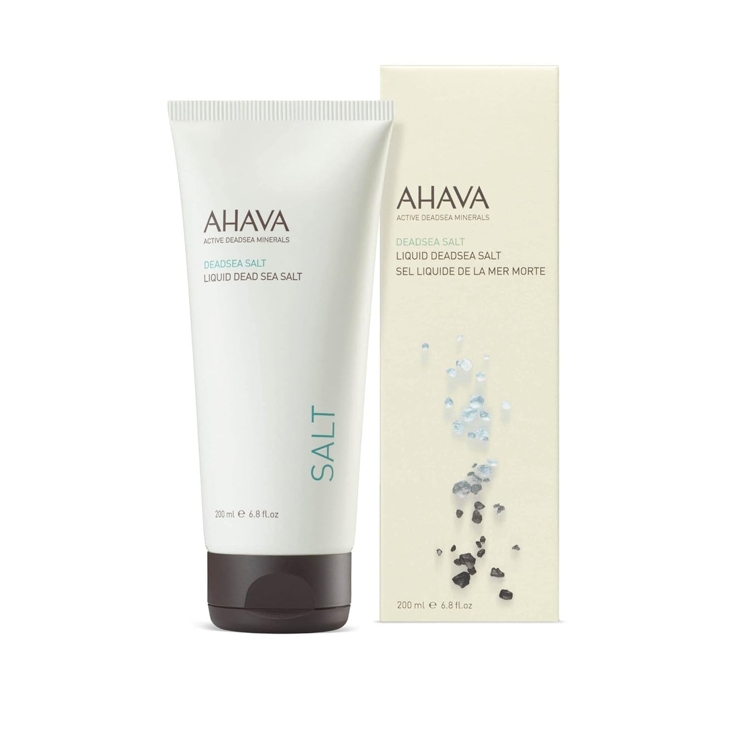 AHAVA Liquid Dead Sea Salt Gel - In-Shower SPA Treatment Gel to Reclaim Moisture & Natural Barrier, Supports Skin's Rejuvenation with Exclusive Osmoter & Antioxidant Grapefruit Oil, 6.8 Fl.Oz