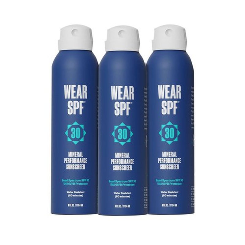 WearSPF Mineral Performance Sunscreen Spray by Justin Thomas SPF 30 Easy-To-Apply Continuous Sport Spray Water and Sweat Resistant, 6 fl oz (3)