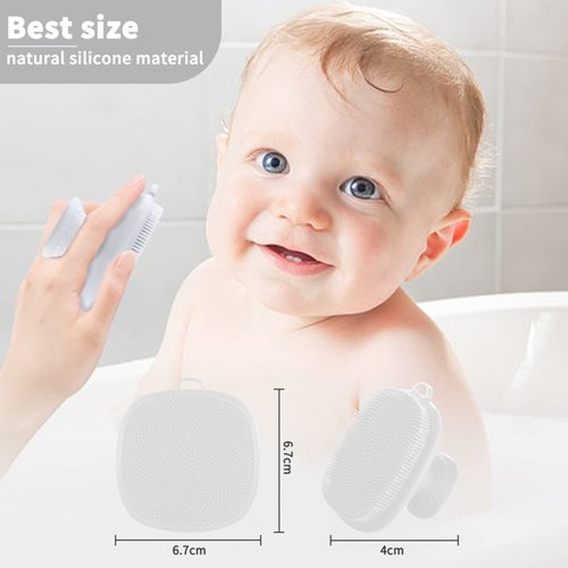VWMYQ Silicone Face Scrubber for Men Facial Cleansing Brush Silicone Face Wash Brush Manual Waterproof Cleansing Skin Care Face Brushes for Cleansing and Exfoliating (White)