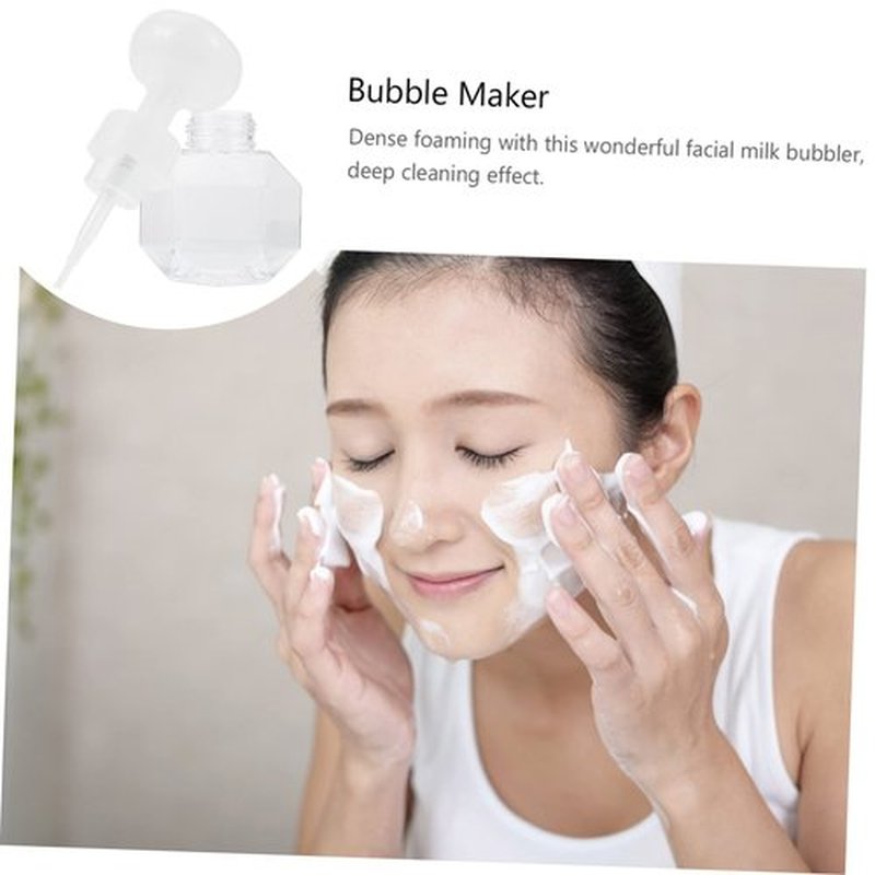 HOLIDYOYO Sparkling Bottle Facial Bottle Empty Shampoo Bottle Bathroom Lotion Dispenser Foam Soap Bottles Refillable Foaming Bottle Foam Dispenser Bubble Transparent Top Pp Material