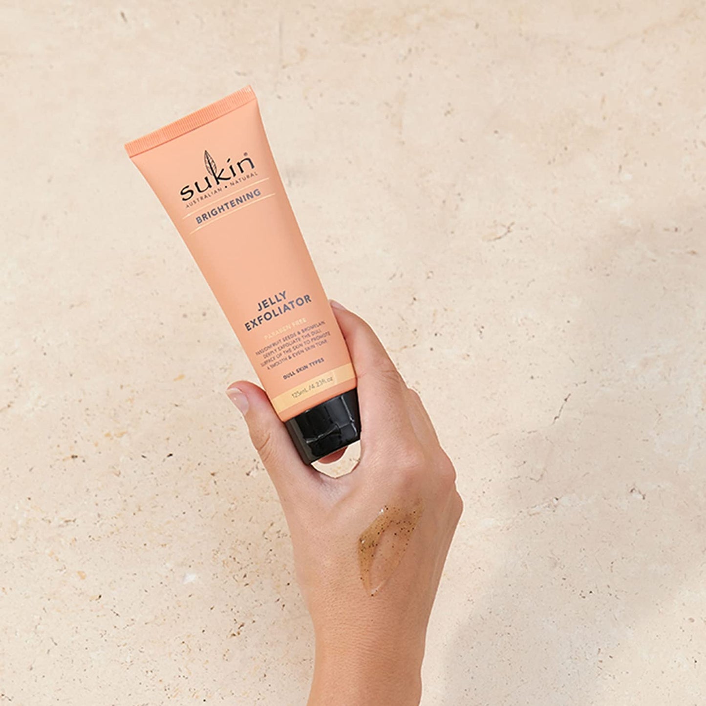 Sukin Brightening Jelly Exfoliator with Kakadu Plum & Jojoba, 4.23 Ounce