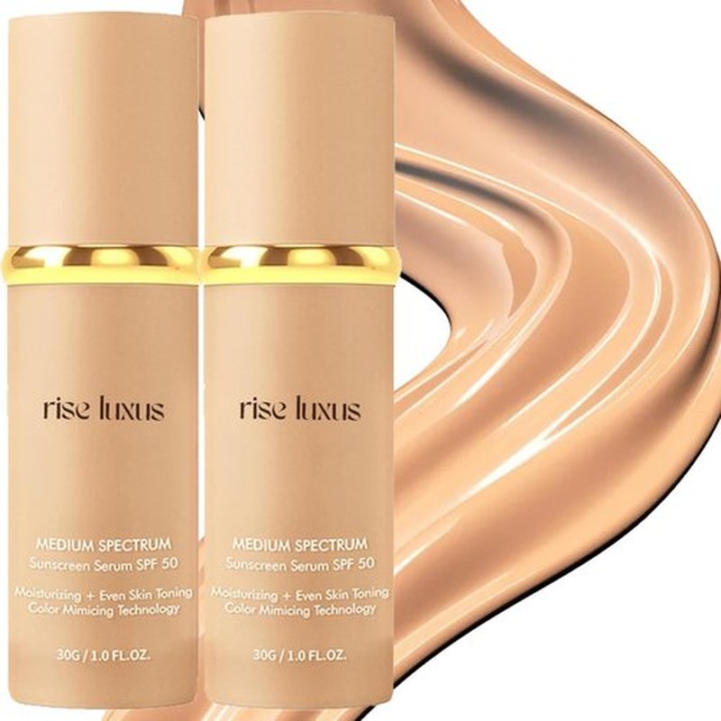 Rise Luxus Ultrablend 4 in 1 Foundation,Match Foundation 4 in 1, 4 in 1 Foundation Liquid with SPF 50, 4 in 1 Concealer, Moisturizer (2pc)