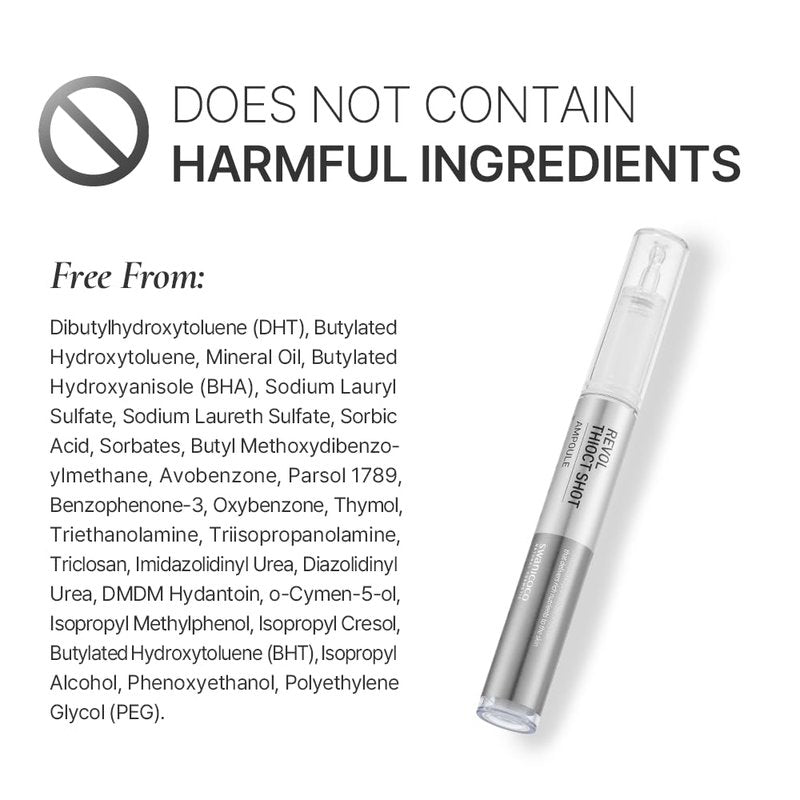 SWANICOCO Revol Thioc Shot Ampoule, 10 Days Anti Aging Care, Cinderella Face Lift, Thioctic Acid, Elasticity, Intense Glow, Hydrate Dry and Rough Skin, Skin Booster, 10ml 0.34 fl Oz