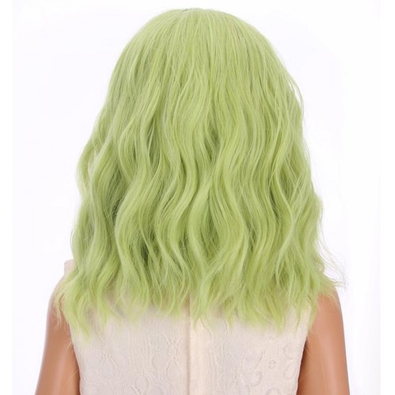 PATTINUM Kids Child Light Green Wig Matcha Green Wig Synthetic Hair Girls Wig with Wig Cap(Light Green)