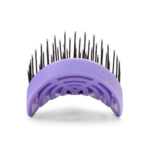 NuWay 4HAIR DoubleC U.S. Patented Double Curved Detangling Brush is Hair Dryer Safe (Violet)