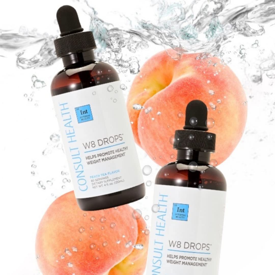 Consult Health W8 Drops -Doctor Formulated Liquid Weight Loss Supplement with DygloFit- Supports Appetite Control, Metabolism & Hormone Balance - Natural Antioxidant Protection-2 Droppers Twice Daily