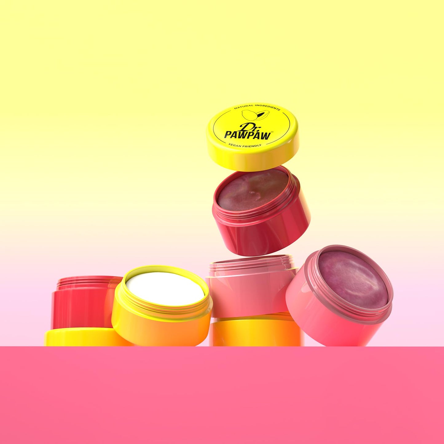 Dr. PawPaw Scrub and Nourish - Rosy Tinted - Lip Scrub Exfoliator and Natural Lip Balm Duo - Moisturizing, Nourishing, Gluten Free Care - 0.8 oz