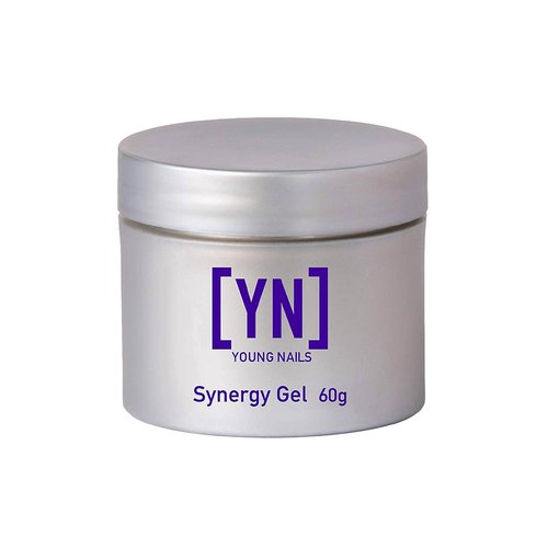Young Nails Synergy Gel System, Building Gel - Hard Builder Gel, Superior Adhesion & Strength, Structured Nail Gel Builder - Flex Gel, Clear, 60g