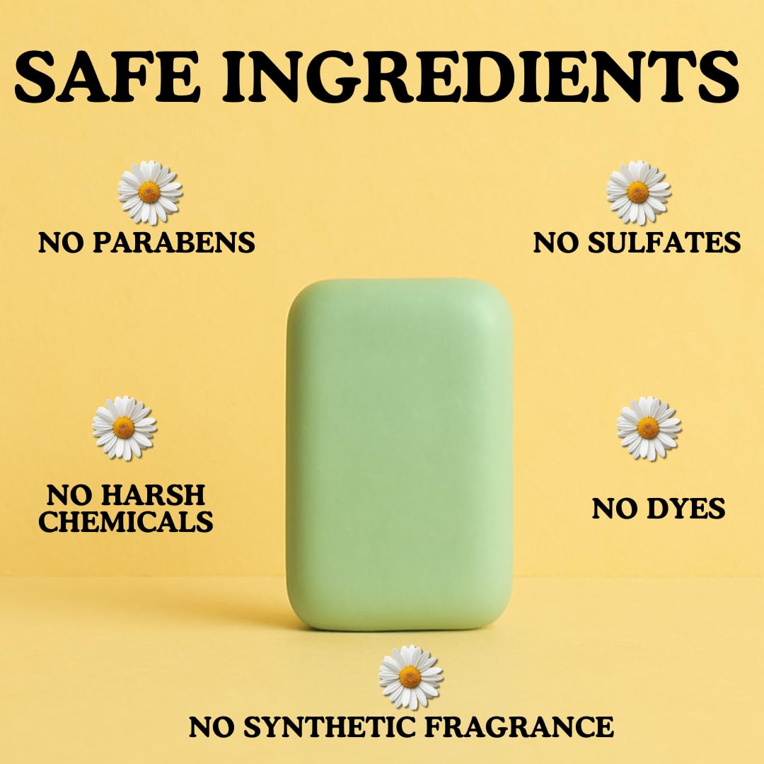 KELEBS Hypoallergenic Bar Soap for Men & Women with Sensitive Skin | Hydrating & Calming with Chamomile Oil | Face & Body Wash | Natural Ingredients | Fragrance-Free, Vegan, No SLS | 2 Bars