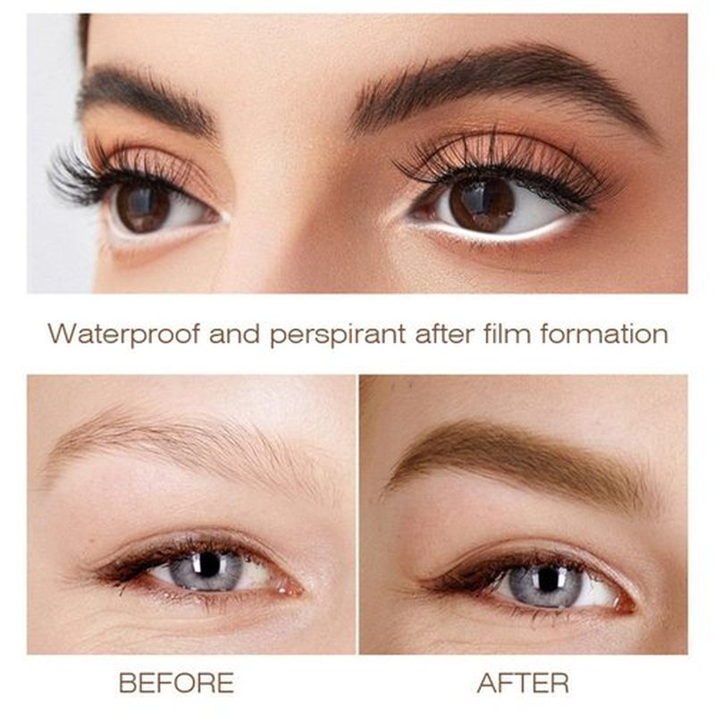 Eyebrow Pencil Eyebrow Lift Highlighting Pencil, Contour Pencil Set Highlighter Stick, Eyeliner, -3 Eye Makeup Pencil Set, Fill & Define Eyebrows, For Women (02# Dark Brown)