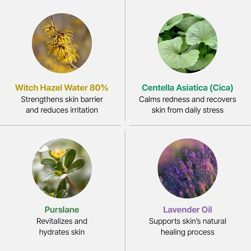SOS Witch Rescue Mist - 80% Witch Hazel Toner for Redness Relief | Calming Spray for Sensitive Skin (1.69 fl oz)