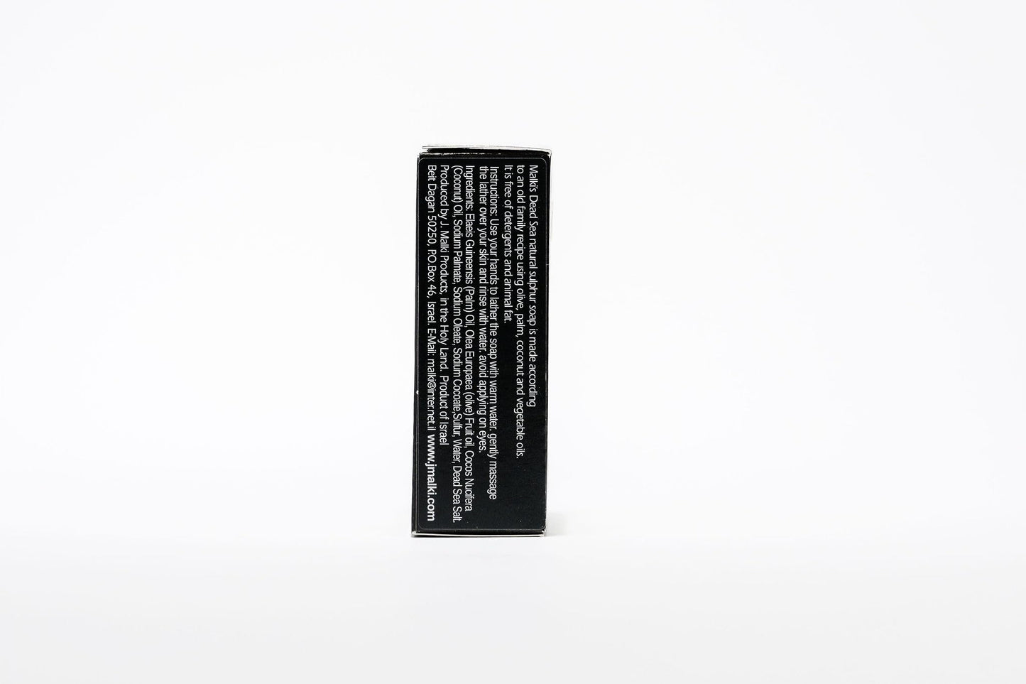 Malki Dead Sea Products Natural Sulfur Soap | Natural Face & Body Sulfur Soap Bar | Soothe Acne and Dry Skin Naturally