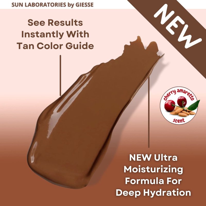 Sun Laboratories Ultra Dark Self Tanning Lotion - Long-Lasting Formula with Tanning Mitt | Instant Sunless Tan for Face & Body