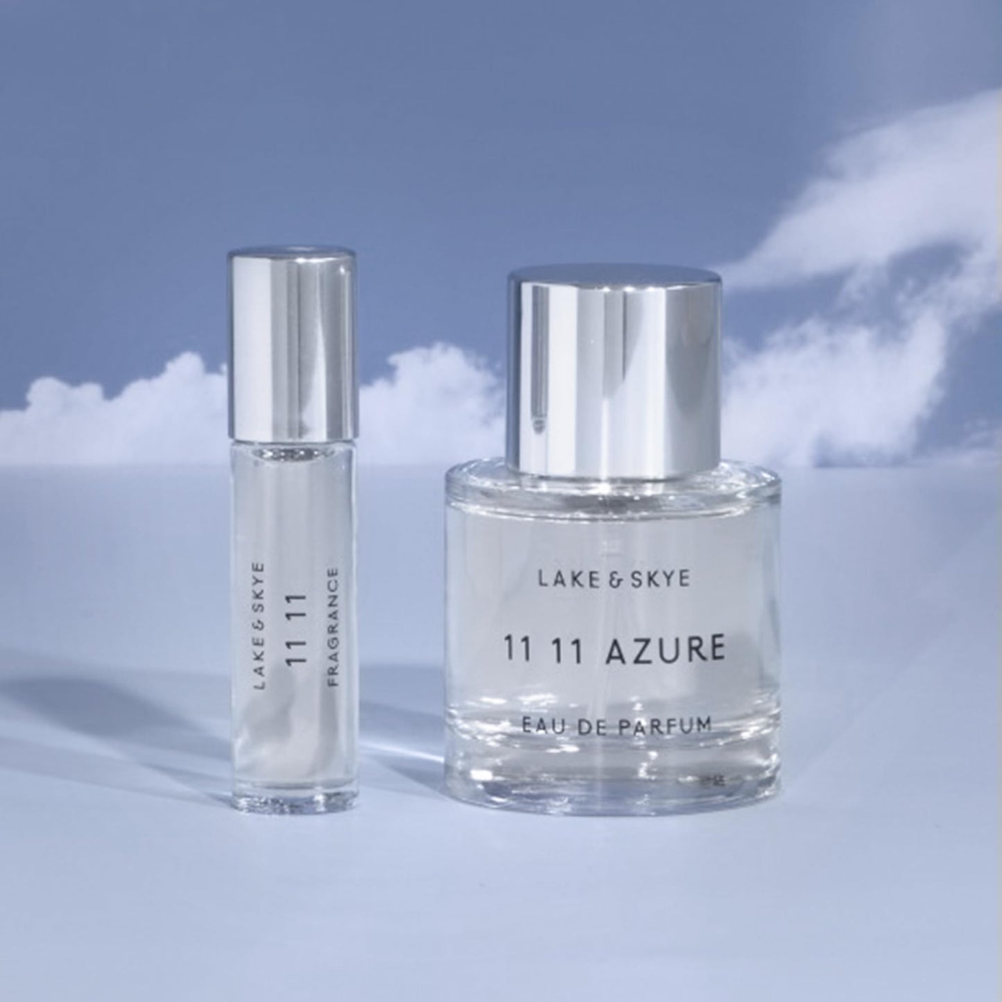 Lake & Skye 11 11 Azure Fragrance Oil Sample Perfume, Unisex Aquatic Floral & Skin Musk Scent with Water Accord & Bergamot, 0.06 fl oz (2 ml)