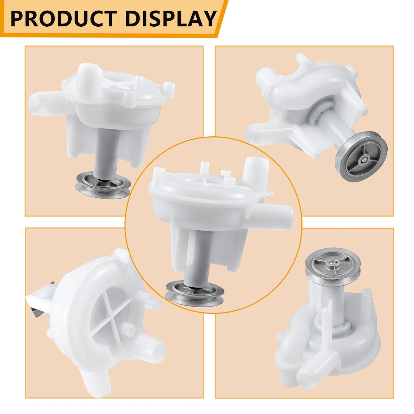 202203 Washer Drain Pump - Replacement for Whirlpool Maytag KitchenAid Kenmore Washers Replaces Part 2022030 WP6-2022030VP 202204 202532 AP4372888 PS2347234 6-2022030