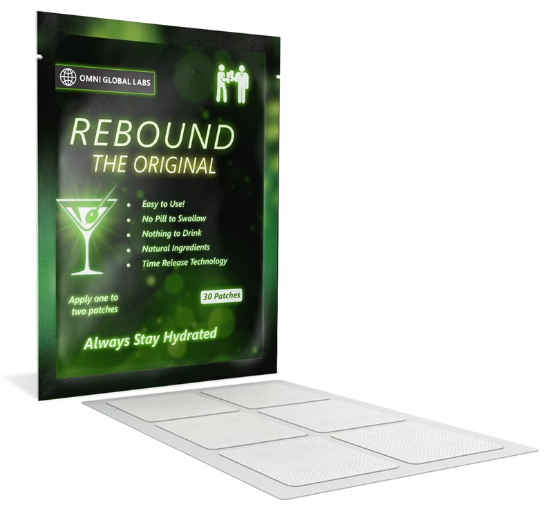 REBOUND Classic Patch - Extended Steady Release - 30 Patches - Natural Blend for a Balanced Nightlife