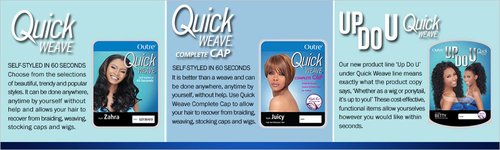 Outre Synthetic Hair Half Wig Quick Weave Stunna (DR425)