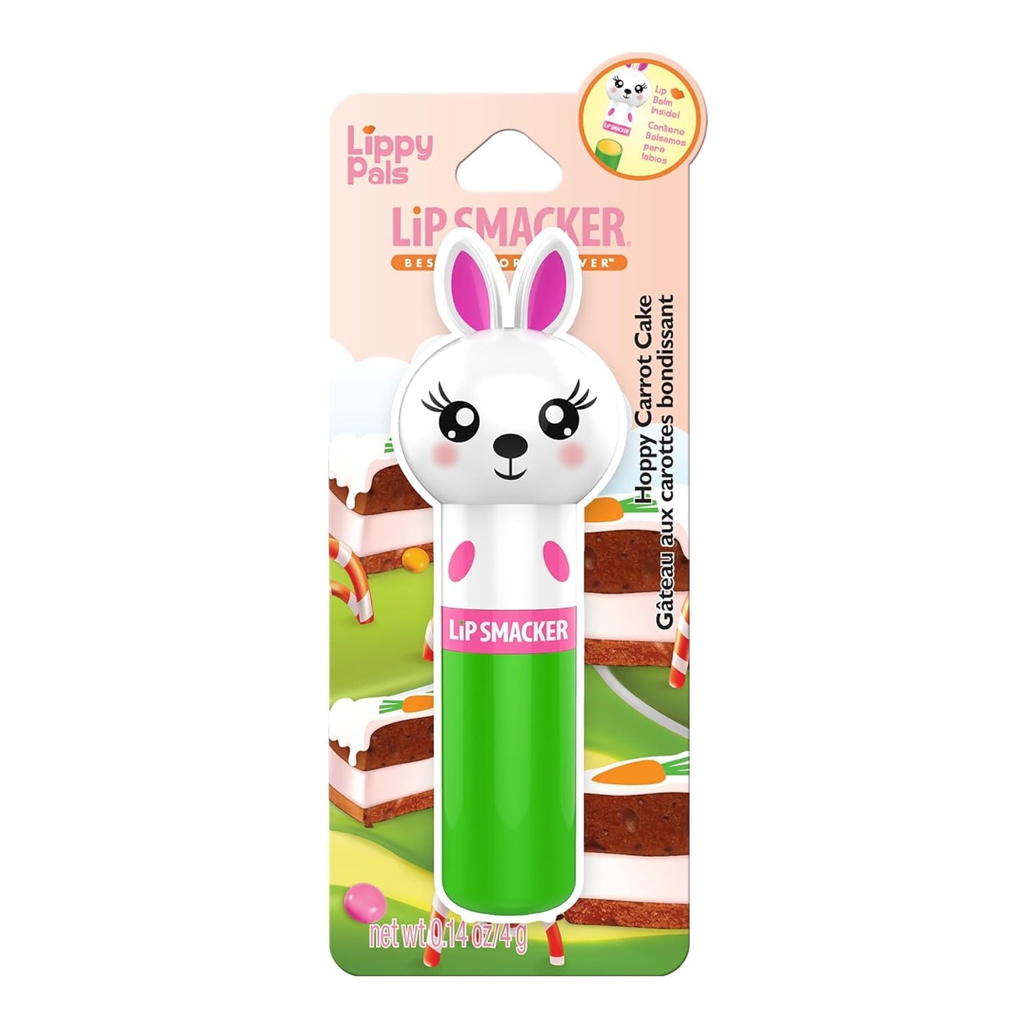 Lip Smacker Lip Balm,Bunny Hoppy Carrot Cake,0.14 Ounce,(Pack of 2)