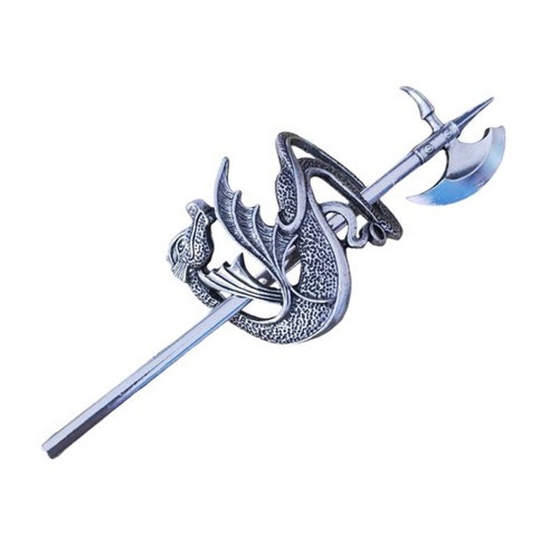 Weapon Hairpin Chinese Hair Sticks for Women – Hair Chopsticks Accessories (dragon and axe)