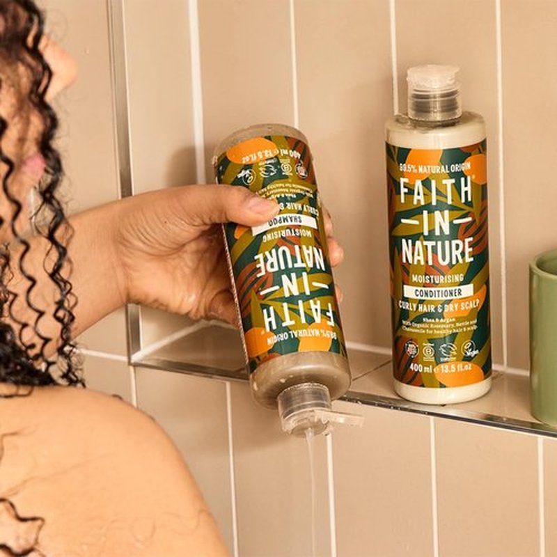 Faith in Nature Natural Shea & Argan Conditioner, Nourishing, Vegan & Cruelty Free, Parabens and SLS Free, for Normal to Dry Hair, 400ml