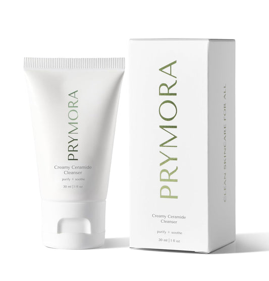Mini Creamy Ceramide Cleanser - Purify & Soothe Sensitive Skin | Travel Size Makeup Remover