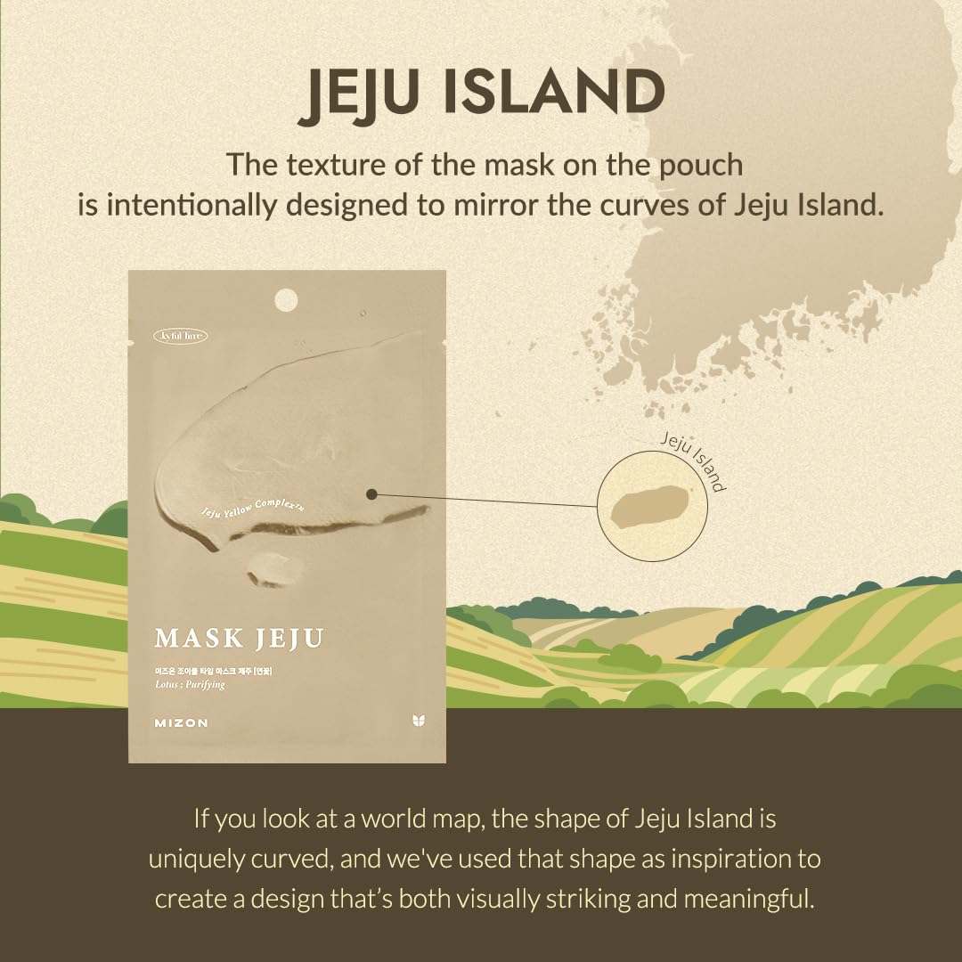 MIZON Joyful Time Jeju Face Mask Bundle (10 PCS) – Multi-Pack with 2 of Each: Heartleaf, Fig & Aloe, Lotus, Hydrangea & Camellia – Moisturizing & Nourishing Korean Face Masks for Radiant Skin